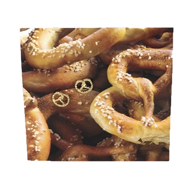 Zad Jewelry Pretzel Mini Stud Earrings