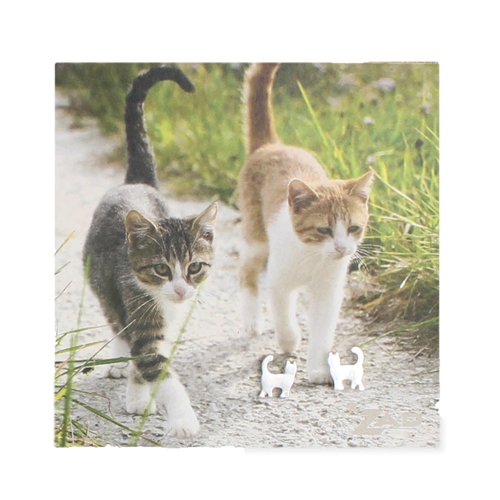 Zad Jewelry Cat Stud Earrings
