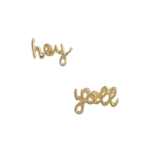 'Hey Y'all' Southern Charm Stud Earrings