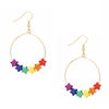 Zad Jewelry Rainbow Brights Star Wire Drop Earrings