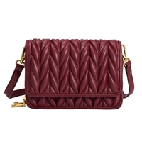 Melie Bianco Giselle Quilted Vegan Leather Convertible Clutch Crossbody Bag