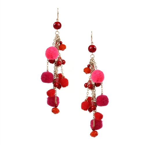 Amrita Singh Cubana Pom Pom Dangle Earrings