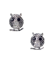 Amrita Singh Pave Owl Earrings