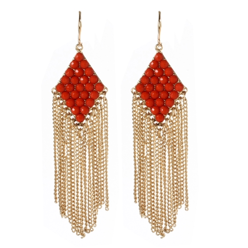Amrita Singh Katie Fringe Drop Earrings