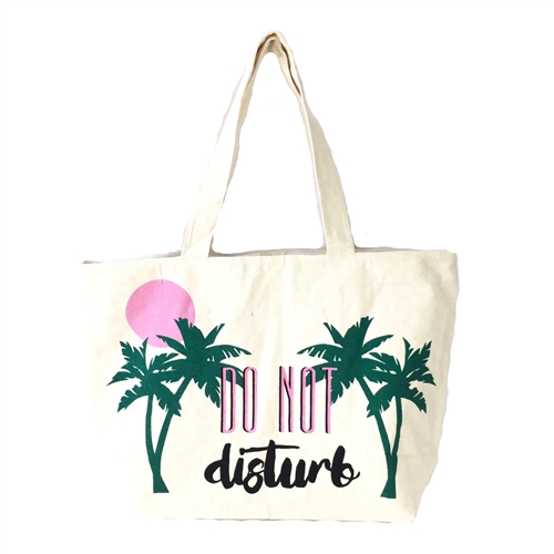 Paradise Do Not Disturb Canvas Tote Beach Bag