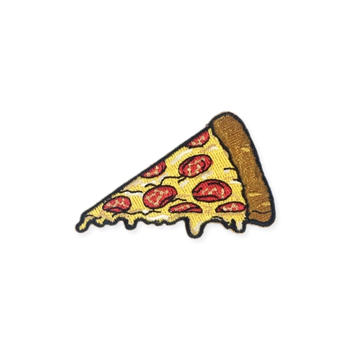 Zad Hot Pizza Slice Embroidered Iron On Patch Applique