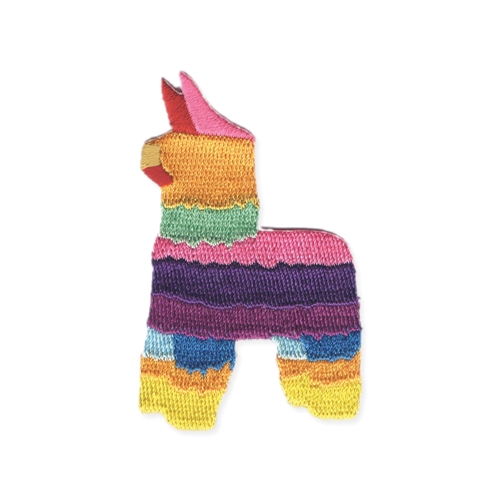 Colorful Fiesta Pinata Embroidered Iron On Patch Applique
