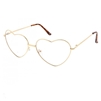 Fashion Culture Metal Heart Frame Blue Light Filter Glasses