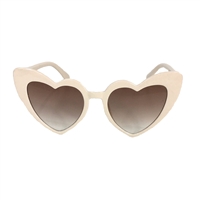 Shine Flat Heart Cat Eye Sunglasses