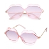 Smooch Kiss Lips Translucent Frame Statement Sunglasses