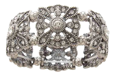 Fashion Beyond Crystal Pave Stretch Bracelet