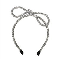 Fashion Culture Glittering Rhinestone Rope Big Bow Headband