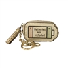 Fashion Culture Battery Purse Key Ring Bag Charm, Gold