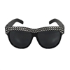 Fashion Culture Crystal Sunglasses: Bling Bling Black Daily Wear Shades with UV Protection