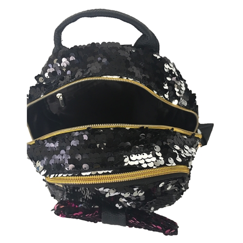 black sequin mini backpack Loungefly Disney Minnie Mouse Celestial Dreams Covered in dazzling obsidian sequins SEALINF Women Girl Bling Mini