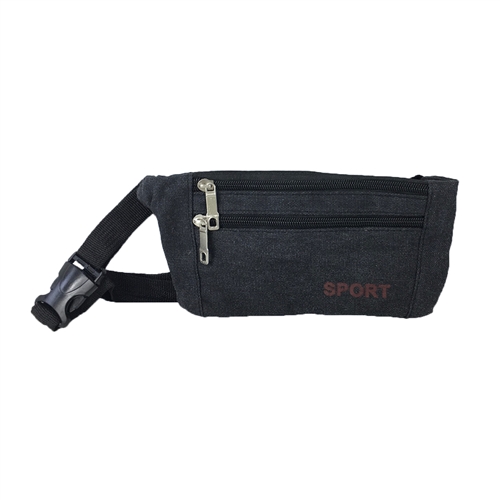 Fashion Culture Sport Double Zip Fanny Pack Waist Bag