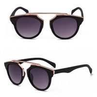 Wood Textured Small Frame Sunglasses