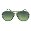 Fashion Culture Green Envy Brow Bar Sunglasses: 60mm Translucent Daily Wear Shades with UV Protection & Tonal Lenses