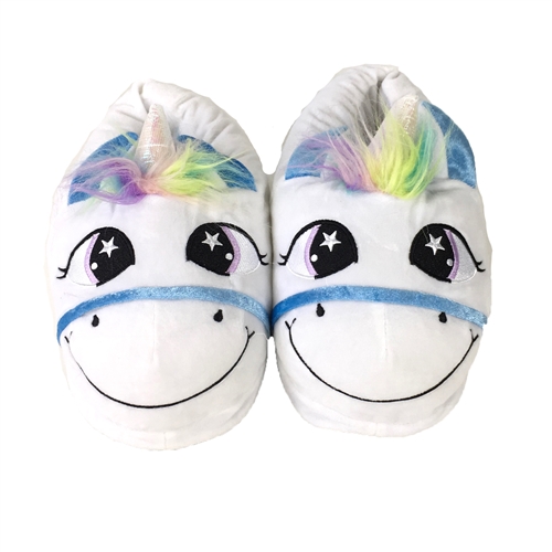 Fashion Culture Rainbow Unicorn Plush Slippers