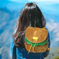 Fashion Culture Burger Time Hamburger Mini Backpack Sling Bag