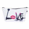 Love Make Up Zip Cosmetic Case Travel Pouch
