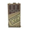 Fashion Culture Golden Ticket Chocolate Bar Crystal Box Clutch Crossbody