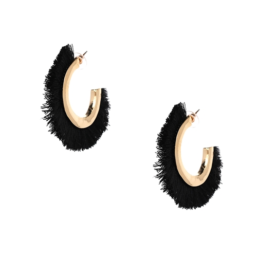 Jewelry Collection Samba Fringe Hoop Earrings
