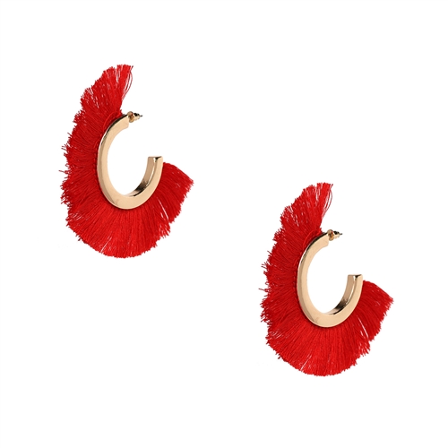 Jewelry Collection Samba Fringe Hoop Earrings
