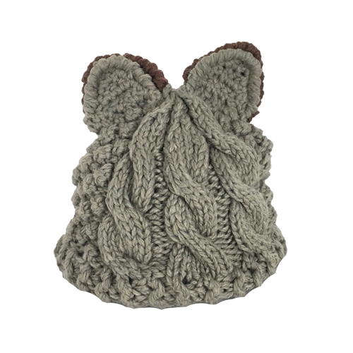 Fashion Culture Critter Chunky Knit Beanie Hat