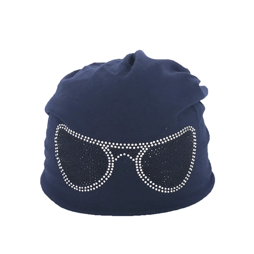 Bling Sunglasses Slouchy Beanie Hat