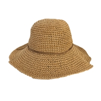 Perfectly Packable Woven Straw Sun Hat
