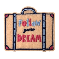 Wanderlust Follow Your Dreams Embroidered Iron On Patch