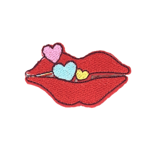 Fashion Culture Kissy Kiss Lips Iron On Patch