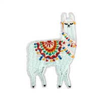 No Drama Llama Embroidered Iron On Patch Applique