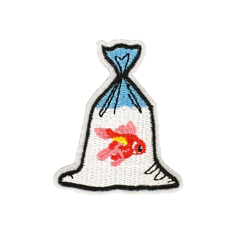 Goldfish Carnival Prize Embroidered Iron On Patch Applique