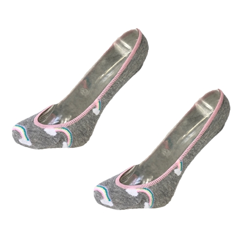 Rainbow Novelty No Show Peds Sock