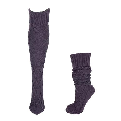 Fashion Culture Cozy Knit Knee High Socks