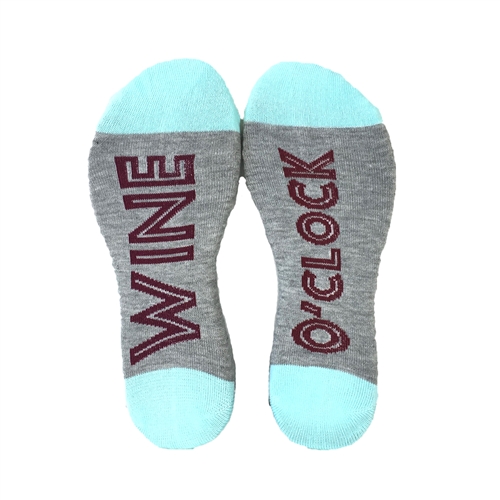 Wine O'Clock Novelty Crew Socks