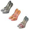 Fruit Print No Show Peds Gel Tab Liner Socks Pack of 3