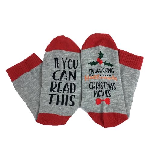 I'm Watching Christmas Movies Holdiay Crew Socks