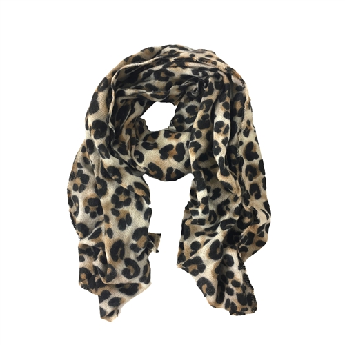 Fashion Culture Animal Print Oversized Scarf, Leopard Blanket Wrap for Women, Soft Winter Shawl Long Neck Warmer