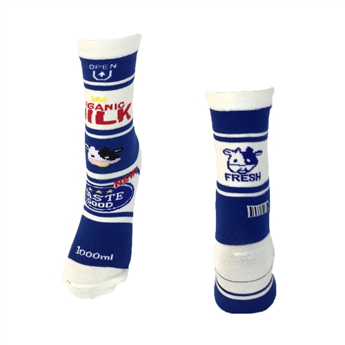 Kitsch Retro Milk Carton Crew Socks