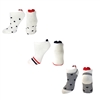 Hearts Dots & Stripes Peds Socks 3 Pair Set