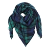 Fashion Culture Women's Oversized Plaid Blanket Scarf, Multi Color Soft Knit Winter Shawl, Large Warm Wrap & Poncho Cape 82x44
