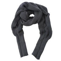 Fashion Culture Emmi Soft Knit Shrug Sweater Scarf with Sleeves