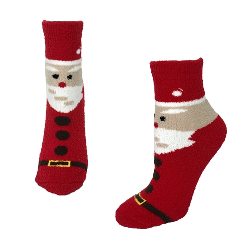 Fashion Culture Santa Holiday Plush Socks