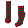 Fashion Culture Elf Stripes Holiday Fuzzy Plush Socks
