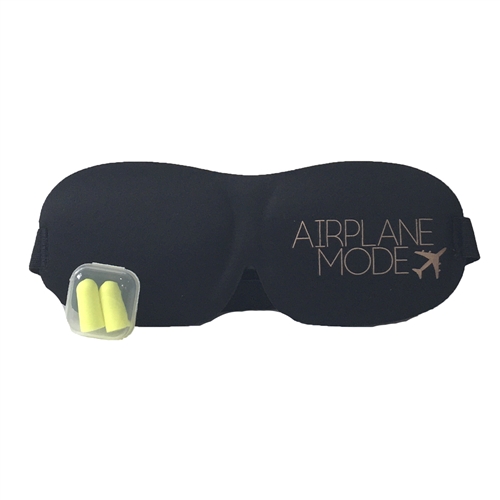 Airplane Mode Sleep Mask & Earbuds Travel Set