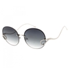 Harper Oversized Round Sunglasses with Rhinestone Accents â Fashionable Daily Wear UV Protection Shades for Women