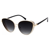 Fashion Culture Oversized Cat Eye Sunglasses: Glitter Metal Frame, UV Protection, Daily Wear